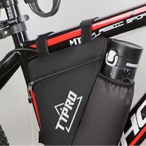COPY - Black Triangular Bike Frame Bag with Velcro Straps